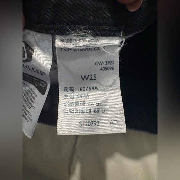 Levi’s 501 high rise button fly distressed black shorts size 25 - Picture 5 of 10